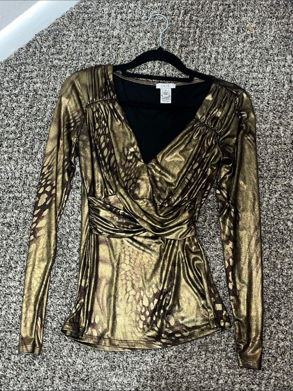 Vintage animal print long sleeve